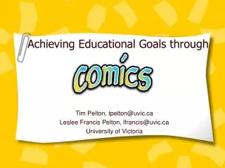 Achieving Educational Goals through