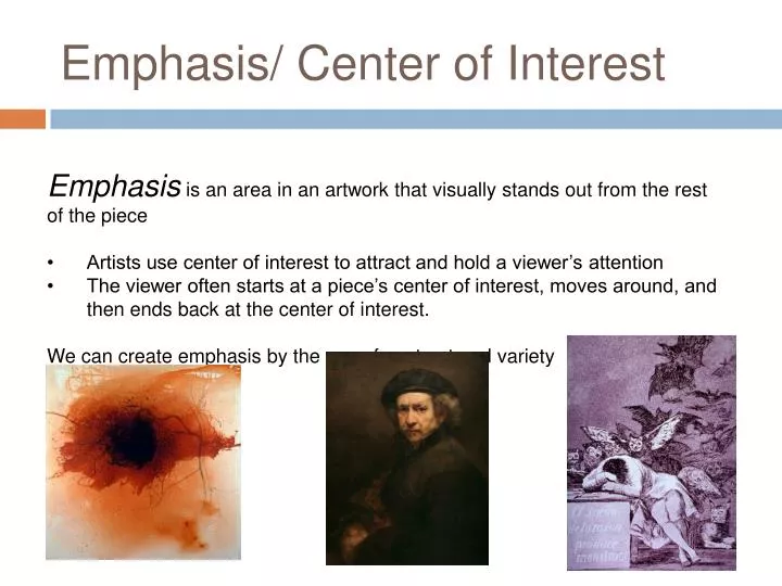 emphasis center of interest