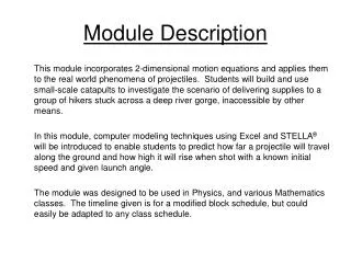 Module Description