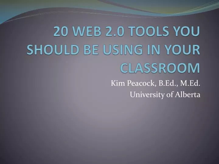 20 web 2 0 tools you should be using in your classroom
