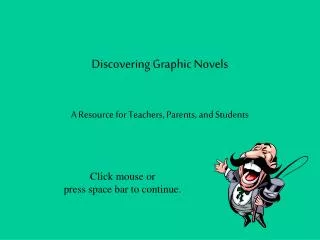 Discovering Graphic Novels