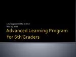 Advanced Learning Program for 6th Graders - slide 1