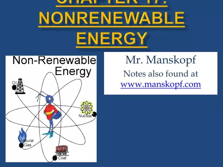 chapter 17 nonrenewable energy