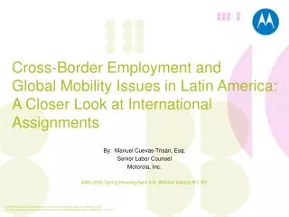 Cross-Border Employment and Global Mobility Issues in Latin America: A Closer Look at International Assignments