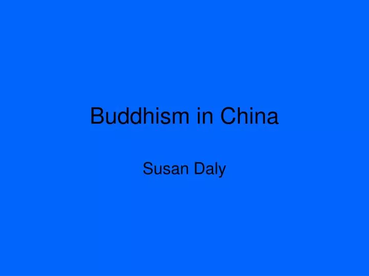 buddhism in china