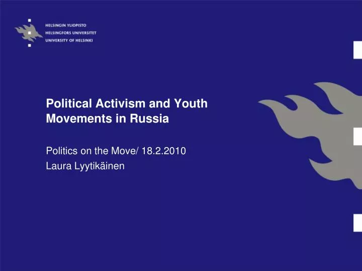 political activism and youth movements in russia