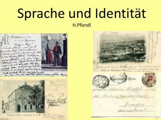 Sprache und Identität H.Pfandl