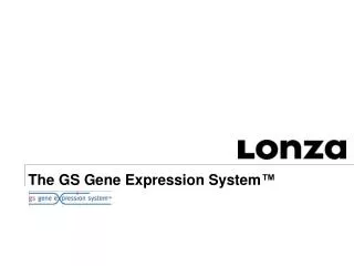 The GS Gene Expression System ™