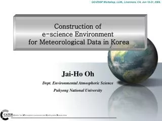 Construction of e-science Environment for Meteorological Data in Korea