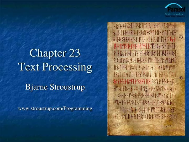 chapter 23 text processing