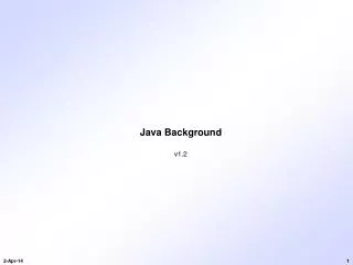 Java Background v1.2