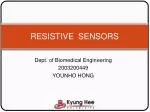 RESISTIVE SENSORS - slide 1