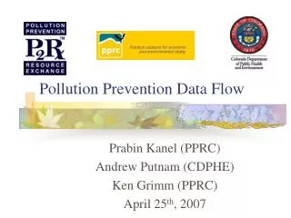 Pollution Prevention Data Flow