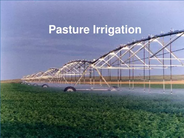 pasture irrigation