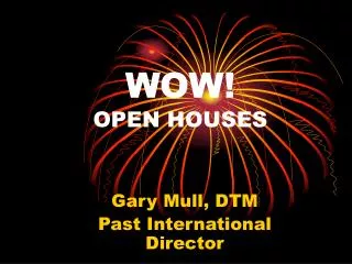 WOW! OPEN HOUSES