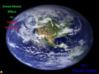 Green House Effect vs. Global Warming
