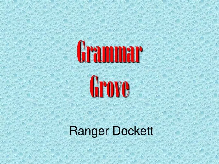grammar grove
