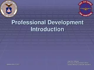 Professional Development Introduction