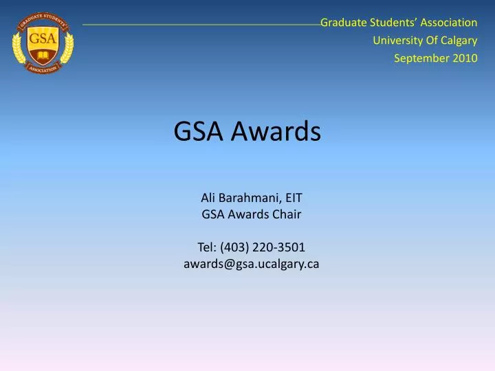 gsa awards