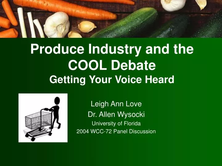 produce industry and the cool debate getting your voice heard