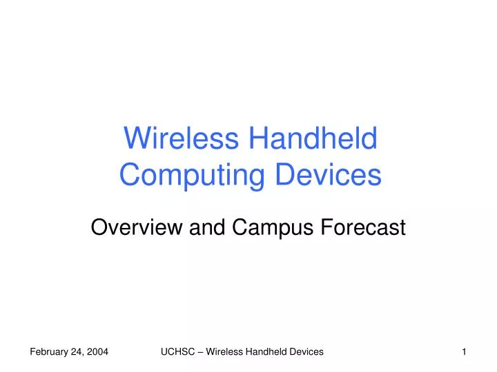 wireless handheld computing devices