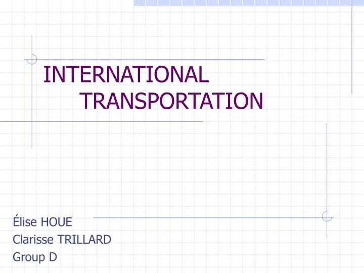 international transportation