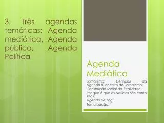 Agenda Mediática