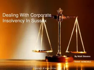 Dealing With Corporate Insolvency In Sussex