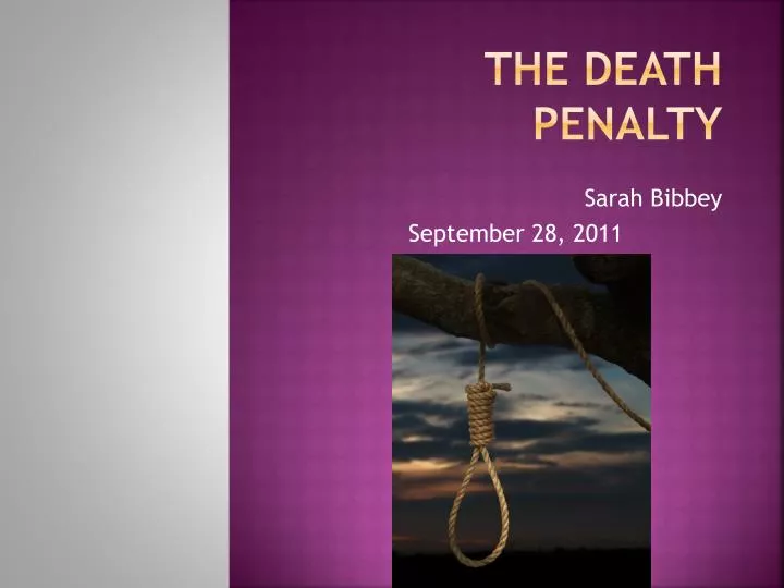 the death penalty
