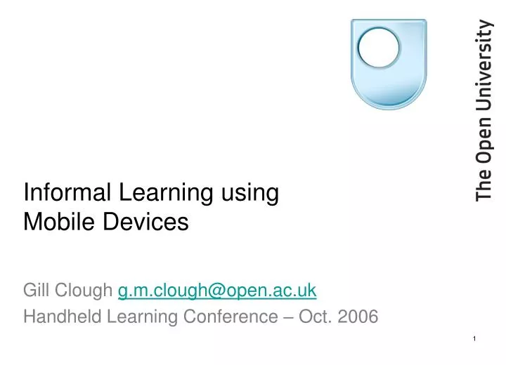 informal learning using mobile devices