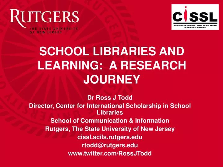 school libraries and learning a research journey