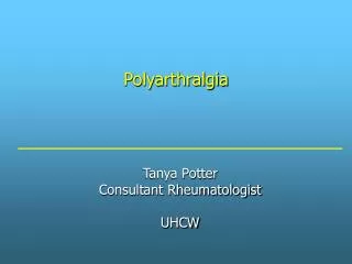 Polyarthralgia