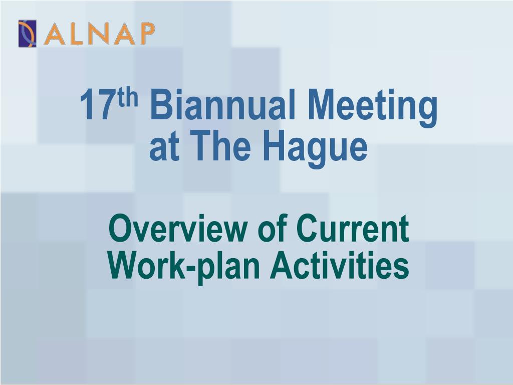 PPT - Overview of Current Work-plan Activities PowerPoint Presentation ...