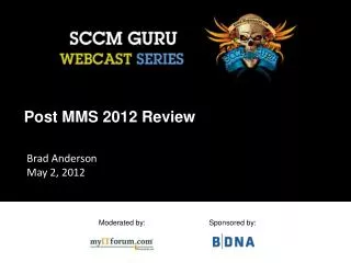 Post MMS 2012 Review