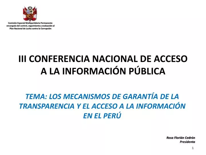 iii conferencia nacional de acceso a la informaci n p blica