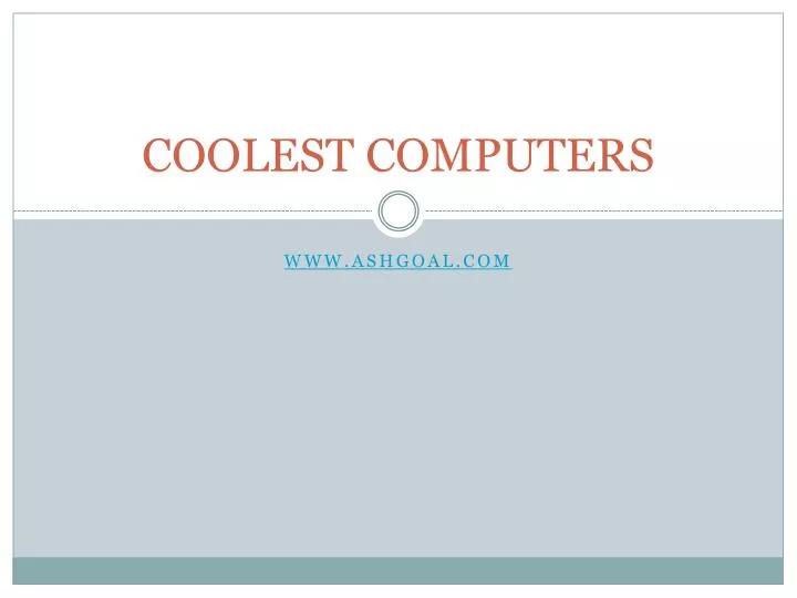 coolest computers