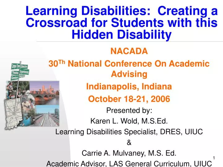 learning disabilities creating a crossroad for students with this hidden disability