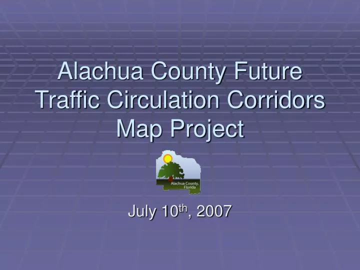 alachua county future traffic circulation corridors map project