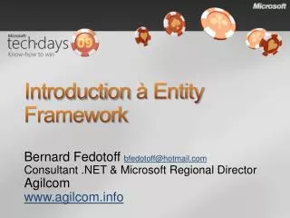 introduction entity framework