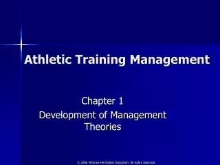 Athletic Training Management