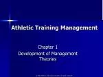Athletic Training Management - slide 1