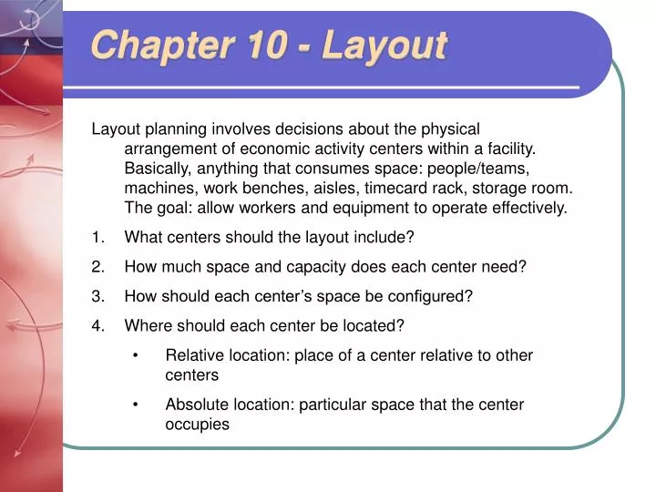 chapter 10 layout