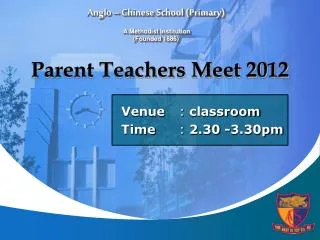 Parent Teachers Meet 2012