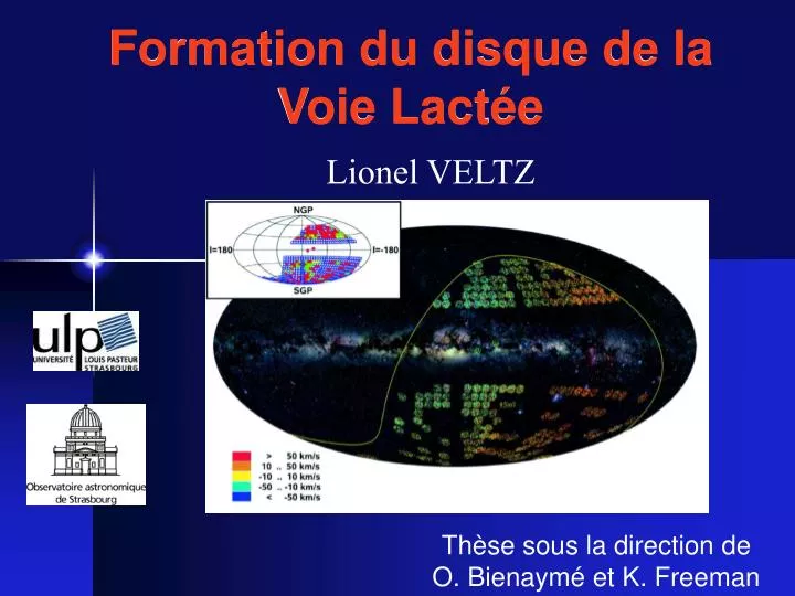 formation du disque de la voie lact e