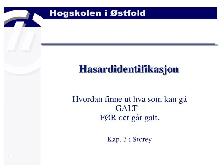 hasardidentifikasjon