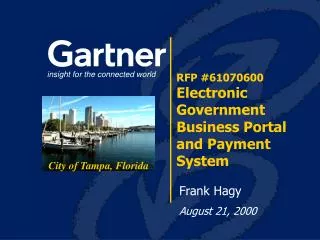RFP #61070600 Electronic Government Business Portal and Payment System