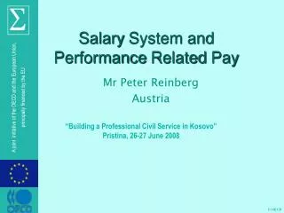 Salary System and Performance Related Pay