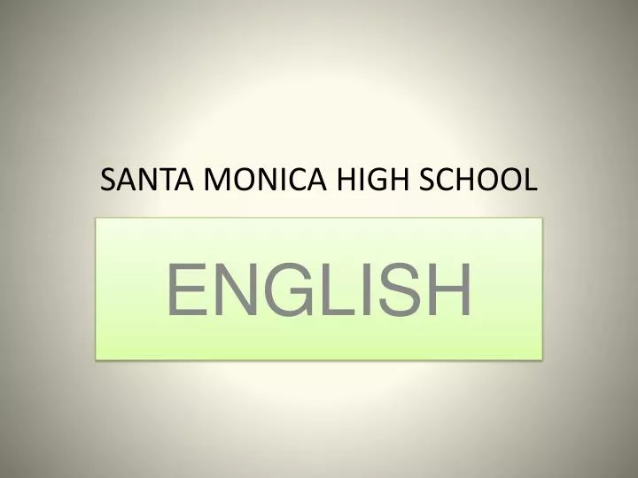 santa monica high school