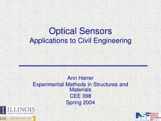 Optical Sensors Applications to Civil Engineering
