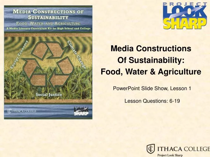 media constructions of sustainability food water agriculture